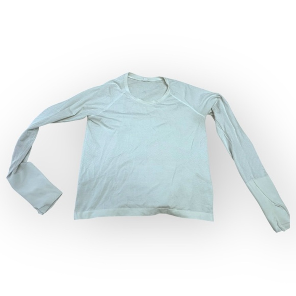 Women’s 10 Lululemon Rulu Run Ribbed Long Sleeve Shirt *flawed